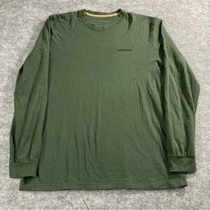 Patagonia Mens‎ Green Long Sleeve Crew Neck Pullover Shirt Size M